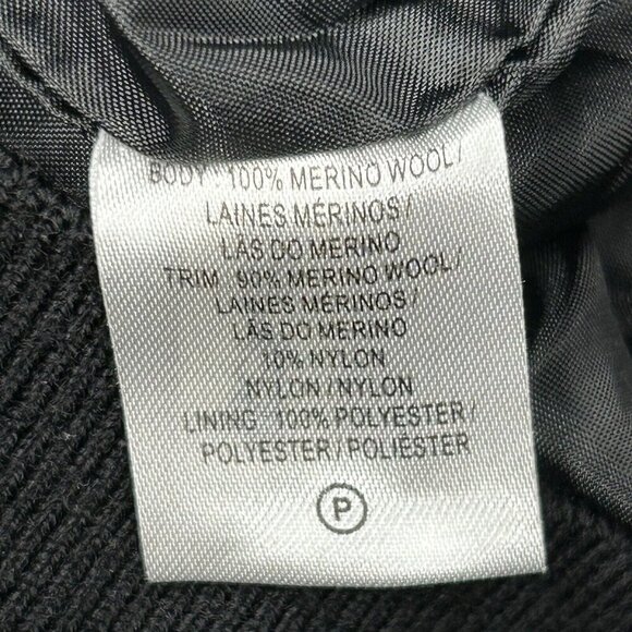 Fairway & Greene 1/4 Zip Merino Wool Mens Medium Zurich Black White Grid Golf - Picture 6 of 14